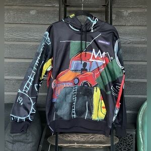 Jean-Michel Basquiat x Members Only Young Men's Hoodie Pullover Jacket Art M